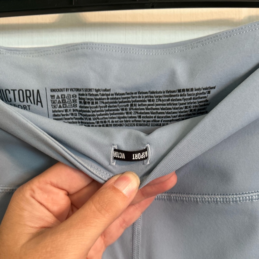 Victoria’s Secret Knockout Leggings, Light Blue, Women’s L - Picture 7 of 9